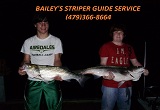 Striper fishing guide service